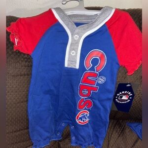 NWT Girls size 0/3 months Cubs 1 pc outfit
